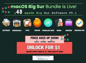 (MAC) macOS Big Sur Bundle von Bundlehunt mit bis zu 49 Apps inkl. FastestVPN, GarageSale, BetterZip etc.