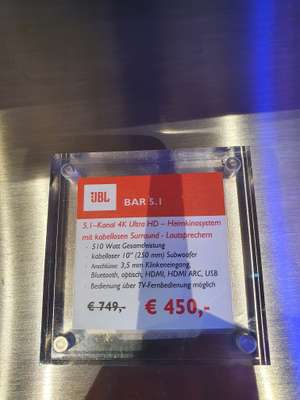 [JBL/Harman Store München] JBL Bar 5.1 für 450 € !!