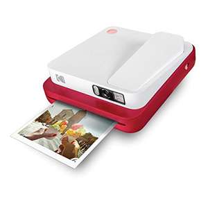 [Amazon] KODAK Smile Classic Sofortbilddigitalkamera + Bluetooth (Rot), 16MP, 35 Drucke/Aufladung – Starter-Pack 3,5 x 4,25 Zoll Zink-Papier