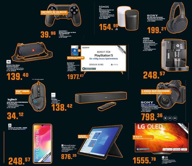 Sony DualShock 4 V2 Controller - viele Farben - 39,96€ | Xiaomi Mi Note 10 Lite 128Gb - 248,57€ | JBL Xtreme 2 - 139,40€ | u.a.