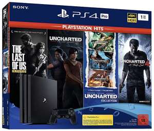 PlayStation 4 Pro - Konsole (1 TB, schwarz) PS Hits Naughty Dog Bundle