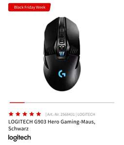Logitech G903 Hero Gaming-Maus, MediaMarkt & Amazon