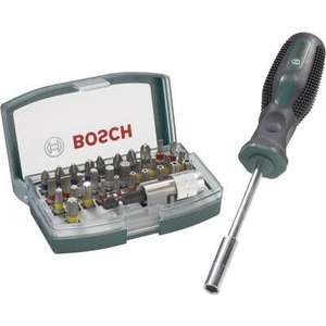 Bosch 32-teiliges Bit-Set mit Schraubendreher (2607017189) für 9,99€ (Crowdfox & Amazon)