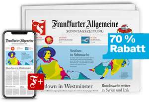 Frankfurter Allgemeine Sonntagszeitung (FAS) - 4 Wochen Abo (Print & Digital) - Kündigung notwendig