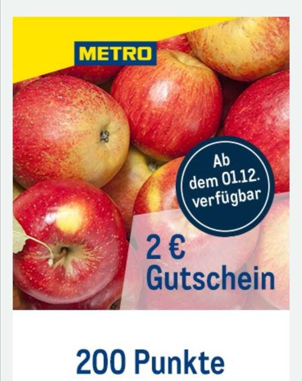 Metro Friends Treueprogramm 2€ Gutschein gratis (Berlin, München, Ravensburg)