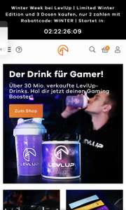 LevlUp Gaming Booster Drink 3 für 2