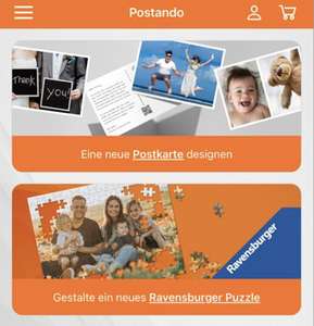 Fotos als Ravensburger Puzzle über Postando App - Weihnachtsgeschenk