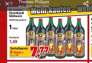 St. Lorenz Christkindl Glühwein 6 x 1l für 7,77 Euro bei Thomas Philipps