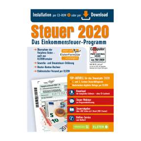 [Aldi Süd/Nord] Steuer 2020 CD-ROM (entspricht t@x 2021, nur ohne Fahrtenbuch) + Gewerbe-/Umsatzsteuer