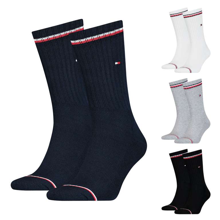 8er Pack Tommy Hilfiger Iconic Quarter Socken (unisex) NUR NOCH GRÖßE 47-49