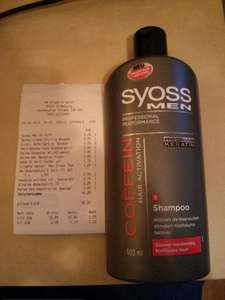 [Lokal: dm-Drogerie Oldenburg, Hundsmühler Straße] Syoss MEN Coffein Hair Activation Shampoo, 500ml für 1,45EUR