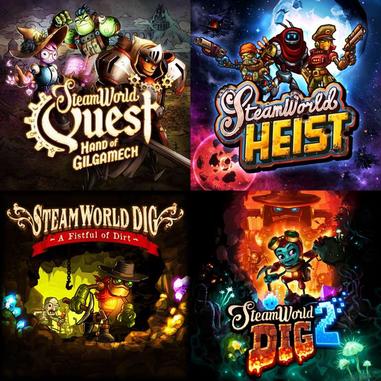 Ein Spiel der SteamWorld-Serie (Auswahl aus: Dig, Dig 2, Heist oder Quest) kostenlos für [Nintendo Switch/Steam]
