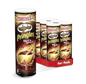 6x Pringles Chips Hot & Spicy oder Sour Cream Onion 1,25€ pro Dose