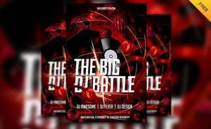 Free DJ Battle Flyer Template kostenlos!