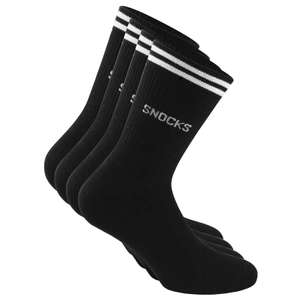 Snocks - Retro Socks - 8 Paar Socken - schwarz - Größe 39-42