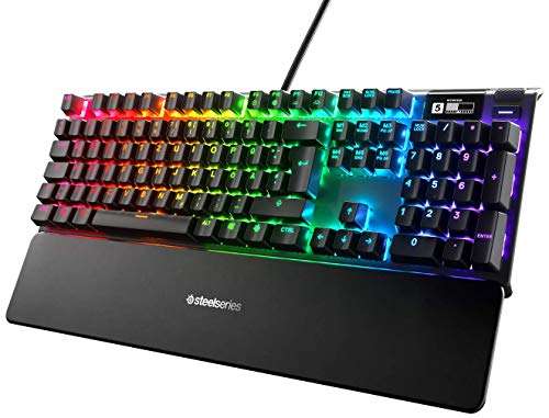SteelSeries Apex Pro – mechanische Gaming-Tastatur – Tasten mit anpassbarer Betätigung – OLED Smart Display – RGB – (QWERTZ) [PRIME]