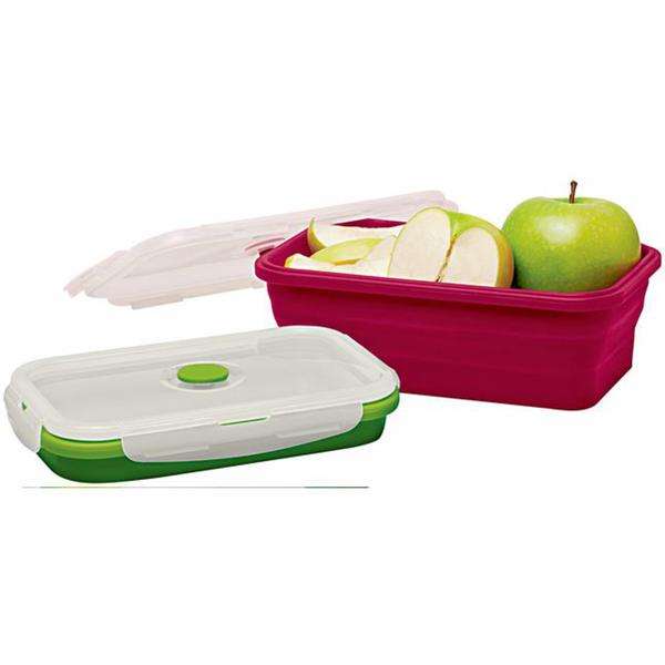 IDEENWELT: 10er Set Silikon Frischhaltedosen, Lunch Bento Box – BPA-frei, 5 x rot 1200 ml + 5x grün, 800 ml