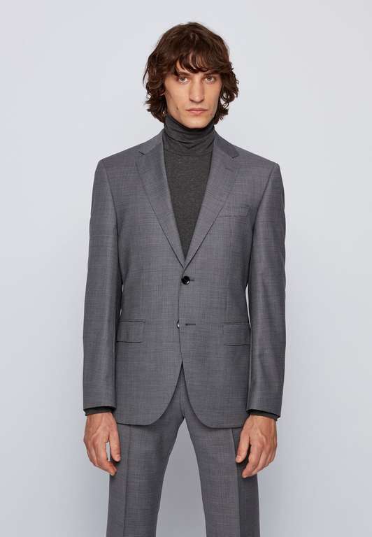 Boss Anzug in Grau aus 100% Schurwolle - Größen 46, 48, 50