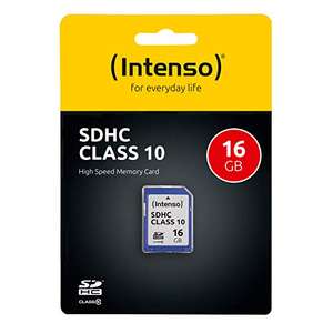 (Prime) Intenso SDHC 16GB Class 10 Speicherkarte blau