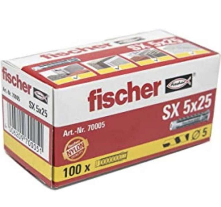 Fischer Nylon-Dübel SX5 - 100 Stück (Prime)