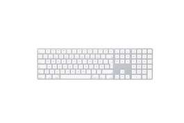 Apple Magic Keyboard Tastatur mit Ziffernblock (Bluetooth, Deutsch, Silber/Weiß)