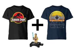 2 x Lego, Potter, Star Wars oder Nintendo KinderShirts + Lego Minifigur für 16,48 € @ Zavvi