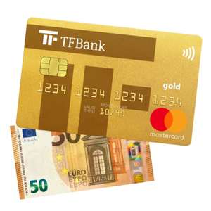 50€ Bonus zur dauerhaft kostenlosen TF Mastercard Gold der TF Bank für Neukunden (mit Reiseversicherungen, weltweit kostenlose Zahlung)