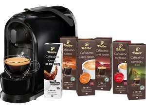 TCHIBO CAFISSIMO Pure + 60 Kapseln (Espresso, Filterkaffee, Caffè Crema) Kapselmaschine in Schwarz, weiß und rot