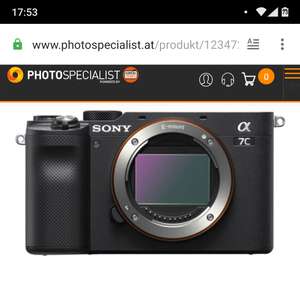 Sony Alpha A7C schwarz für 1719,00 bei Photospezialist AT
