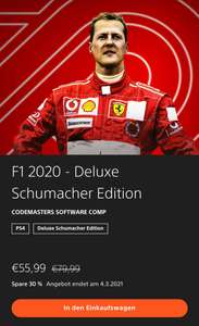 F1 2020 Deluxe Schumacher Edition PS4 PSPlus