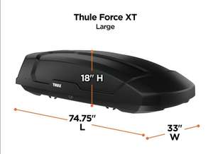Thule Dachbox Force XT L Black Aeroskin