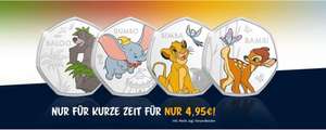 [MDM Deutsche Münze] offizielle Disney Lizenzausgaben, Medaillen/Münzen mit Disney Motiven je 1€