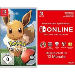 Pokémon: Let´s Go, Evoli! (Nintendo Switch) + Switch Online Mitgliedschaft 12 Monate (Switch Download Code)