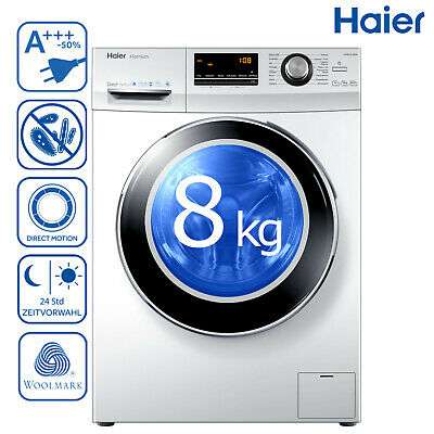 Haier HW80-B14636 Waschmaschine Direktantrieb Frontlader A+++ 8 kg 1.400 (U/min)