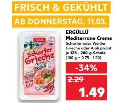[Kaufland] Ergüllü Scharfer Grieche o. Aioli, Feta Aufstrich & Dip 125-200g