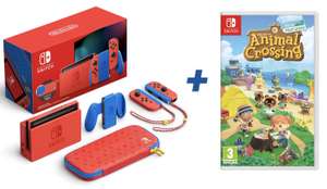 NINTENDO Switch Mario Red & Blue Limited Edition + Animal Crossing: New Horizons für zusammen 349€ inkl. Versandkosten