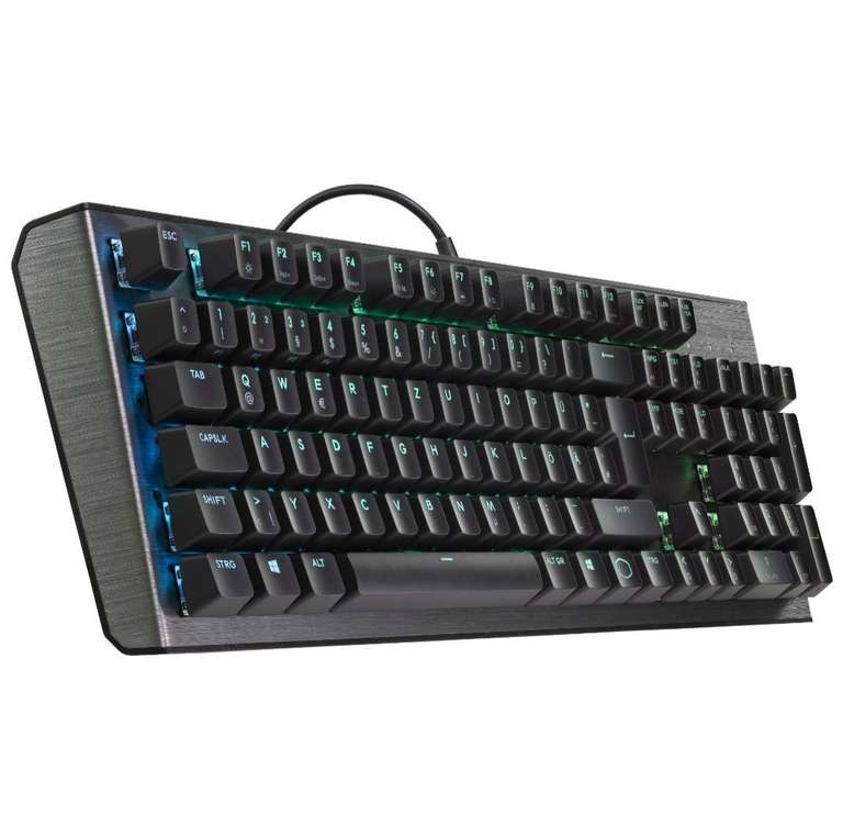 Cooler Master CK550 Mechanische Gaming-Tastatur RGB-Tasten, gebürsteter Aluminiumplatte und On-the-Fly-Steuerung - QWERTZ Amazon