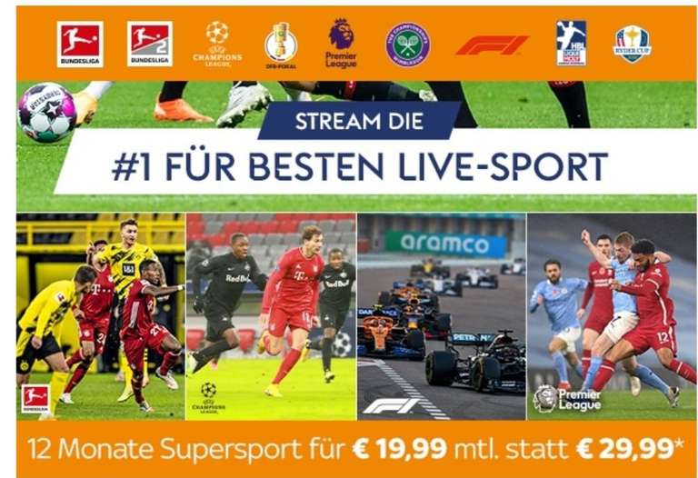 Sky Ticket Supersport (u.a.) Verlängerung des Angebotspreis um 12 Monate