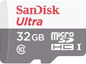 3 für 11€ - SanDisk Ultra, Micro-SDHC Speicherkarte, 32 GB, 100 MB/s - [Saturn]