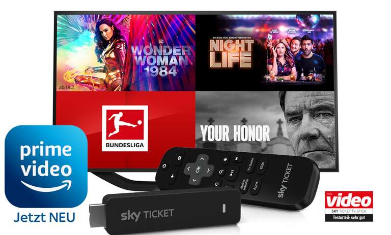 Sky Ticket: 1 Monat Filme + Serien inklusive Gratis Sky Ticket TV Stick [Neukunden*] | Shoop: 4€ Cashback -> effektiv 6,99€