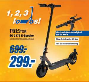 [Lokal] Trekstor E-Scooter EG 3178 für 299 bei Tevi Neumarkt OPf.