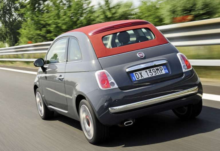 Fiat 500 Cabrio im Privatkunden Leasing für monatlich 77€ bei 18 Mon Laufzeit (LF:0,39)