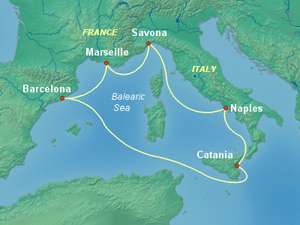 Silvester-Kreuzfahrt: 7 Tage westliches Mittelmeer mit der Costa Diadema ab Barcelona (449€ p.P.)