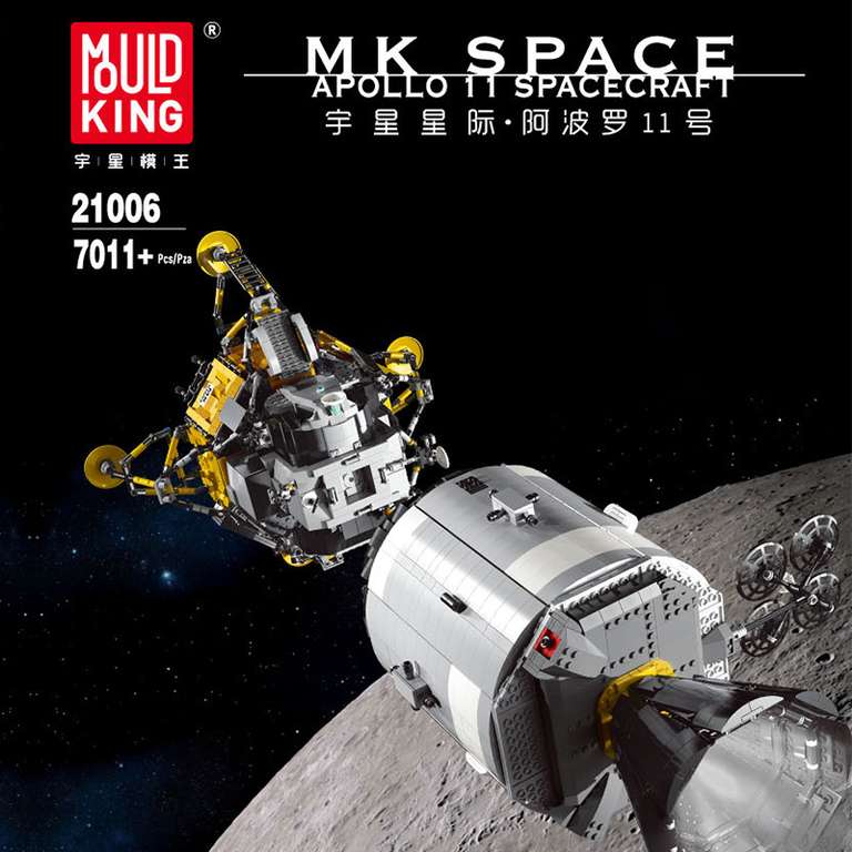 MOULD KING 21006 | Technic Apollo Spacecraft | 7018 Teile | Klemmbausteine