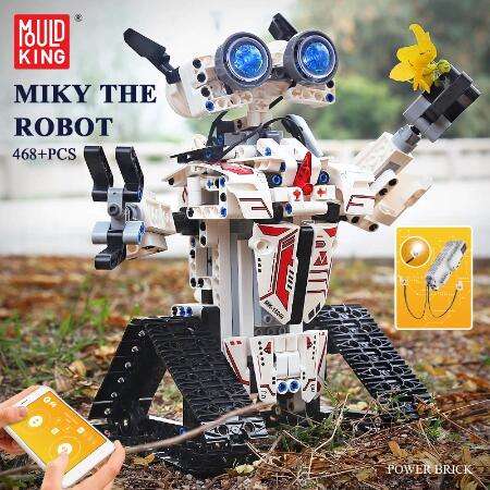 Mould King 15049 Miky The Robot - RC programmierbar mit LED - 468 Klemmbausteine - EU-Versand inkl. OVP