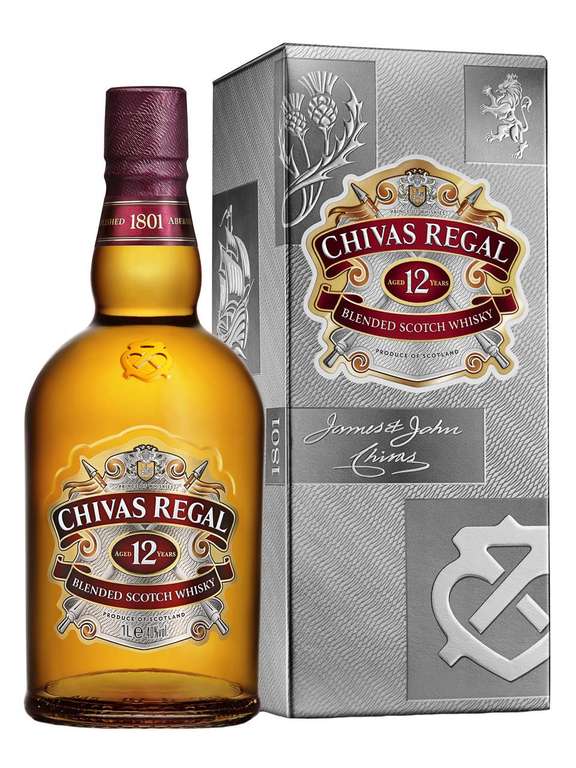 Chivas Regal Whisky 12 Jahre 1 Liter 40% Blended Scotch