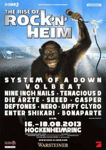 20 € Rabatt auf Tickets für Rock'n'Heim (16. bis 18.8.) für Besucher von Rock am Ring/Rock im Park