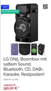 LG ON5. Boombox mit sattem Sound, Bluetooth, CD, DAB+, Karaoke