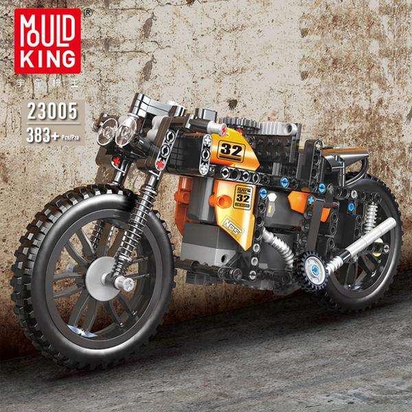 Mould King 23005 RC Motorrad - 3 Motoren - autorisiert von Green Gecko - 383 Klemmbausteine
