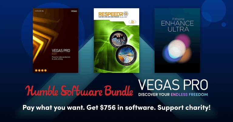 VEGAS Pro 16 Edit im Humble Software Bundle